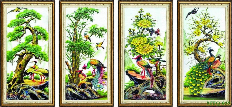 Tranh tứ quý MTQ-035